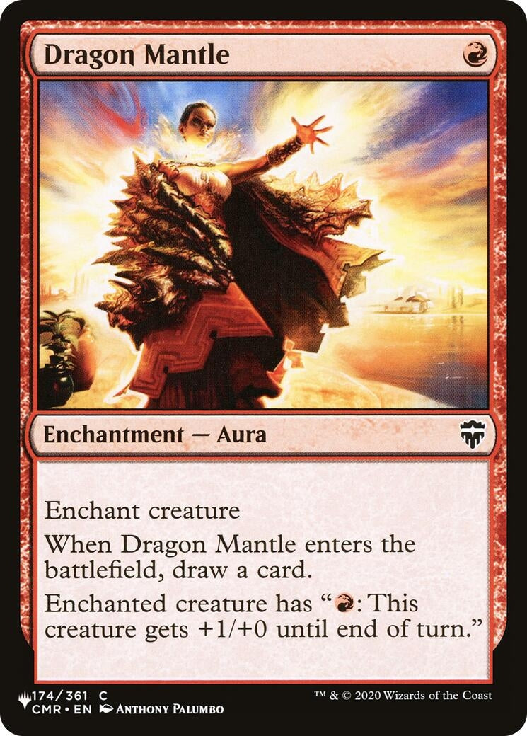 Image for Dragon Mantle (174) [The List Reprints] - Magic: The Gathering