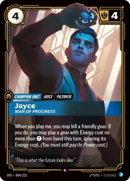Image for Jayce - Man of Progress (084/221) [Spiritforged] - Riftbound: League of Legends Trading Card Game