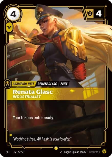 Image for Renata Glasc - Industrialist (Alternate Art) (171a/221) [Spiritforged] - Riftbound: League of Legends Trading Card Game