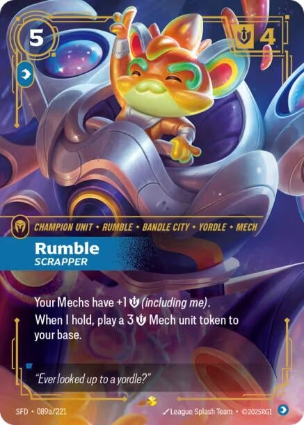 Image for Rumble - Scrapper (Alternate Art) (089a/221) [Spiritforged] - Riftbound: League of Legends Trading Card Game