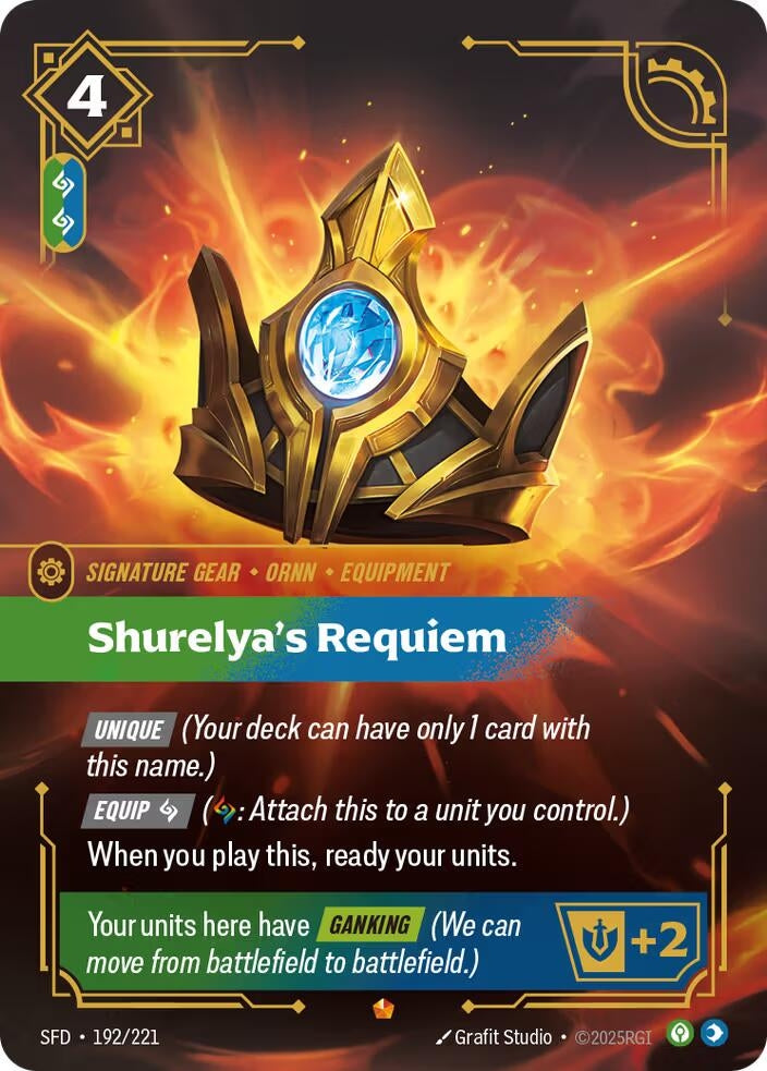 Image for Shurelya's Requiem (192/221) [Spiritforged] - Riftbound: League of Legends Trading Card Game