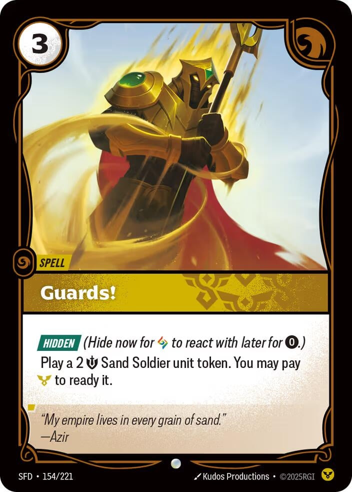 Image for Guards! (154/221) [Spiritforged] - Riftbound: League of Legends Trading Card Game