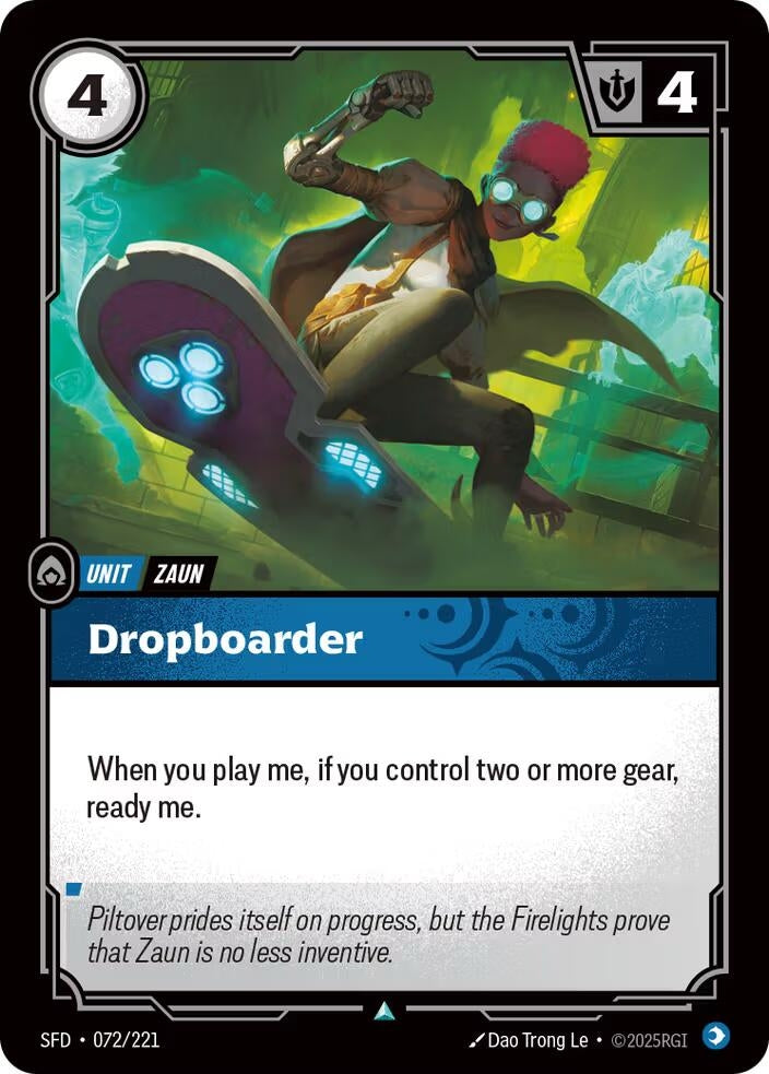 Image for Dropboarder (072/221) [Spiritforged] - Riftbound: League of Legends Trading Card Game