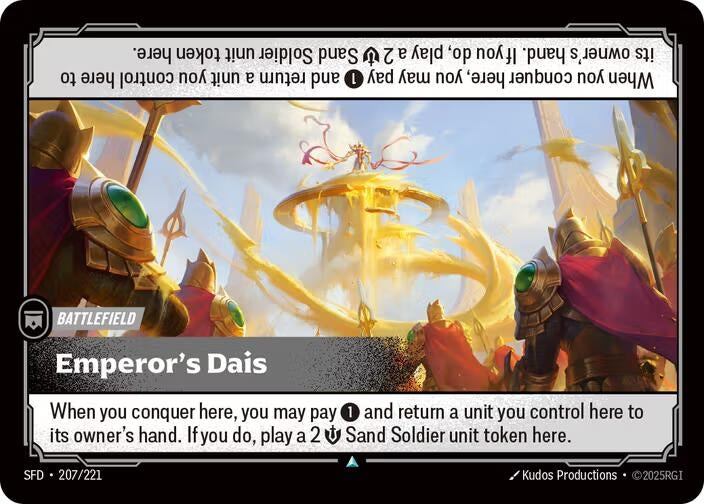 Image for Emperor's Dais (207/221) [Spiritforged] - Riftbound: League of Legends Trading Card Game