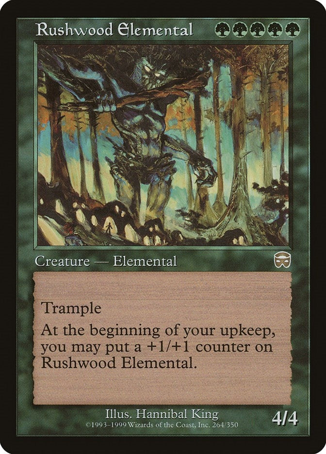 Image for Rushwood Elemental (264) [Mercadian Masques] - Magic: The Gathering