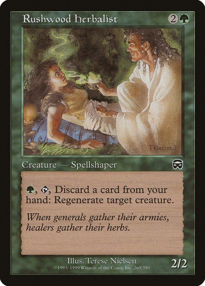Image for Rushwood Herbalist (265) [Mercadian Masques] - Magic: The Gathering