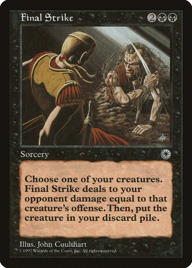 Image for Final Strike [Portal] - Magic: The Gathering