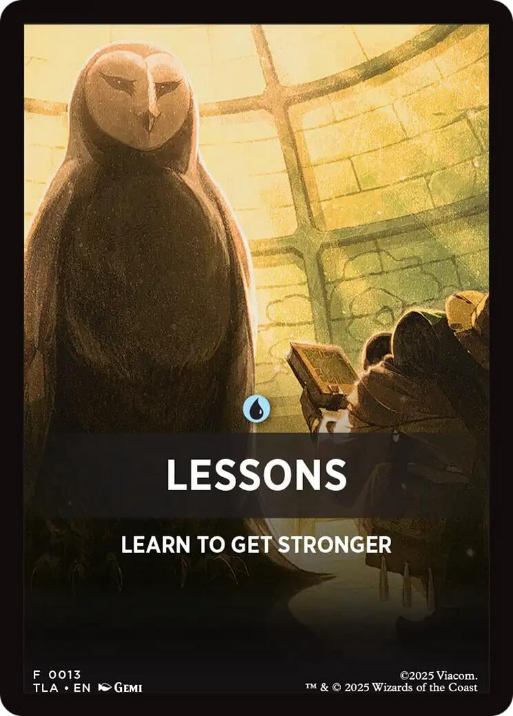 Image for Lessons Theme Card (13) [Avatar: The Last Airbender] - Magic: The Gathering