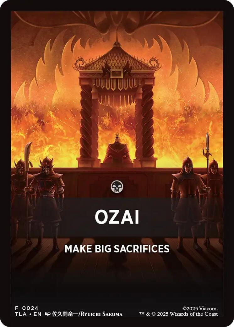 Image for Ozai Theme Card (24) [Avatar: The Last Airbender] - Magic: The Gathering