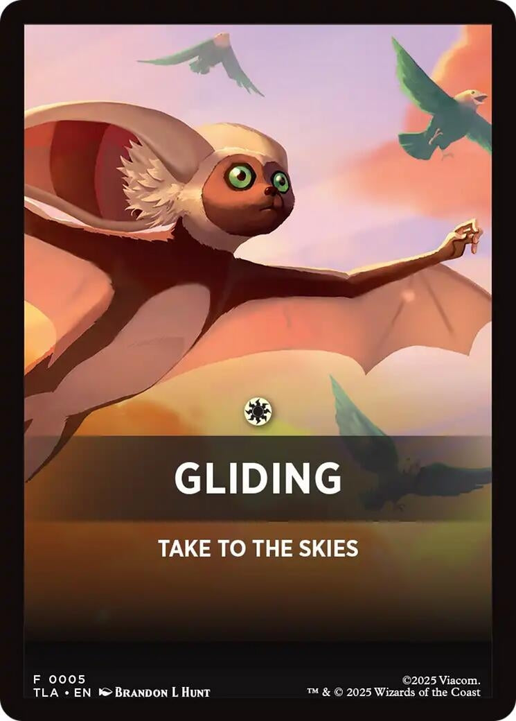 Image for Gliding Theme Card (5) [Avatar: The Last Airbender] - Magic: The Gathering