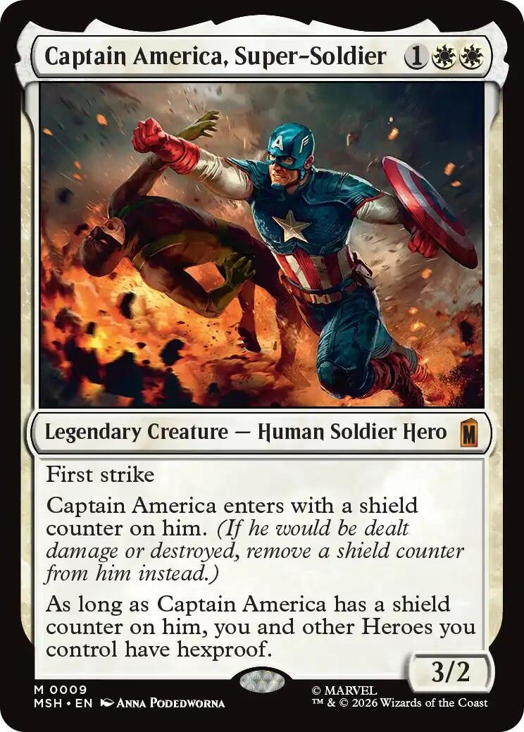 Image for Captain America, Super-Soldier (9) [Marvel Super Heroes] - Magic: The Gathering