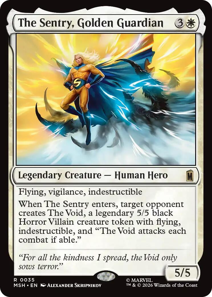 Image for The Sentry, Golden Guardian (35) [Marvel Super Heroes] - Magic: The Gathering