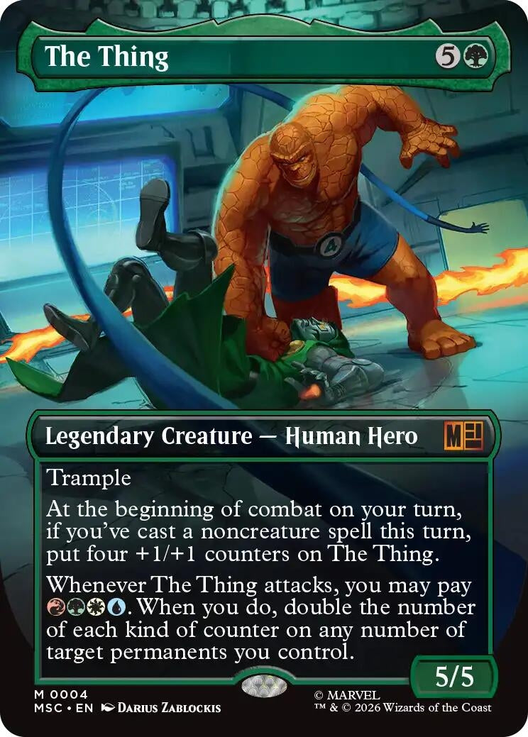 Image for The Thing (Borderless) (4) [Marvel Super Heroes] - Magic: The Gathering