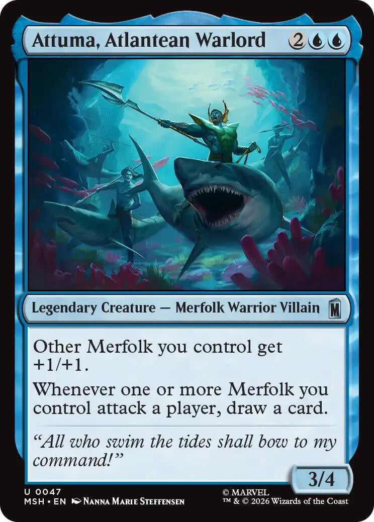 Image for Attuma, Atlantean Warlord (47) [Marvel Super Heroes] - Magic: The Gathering