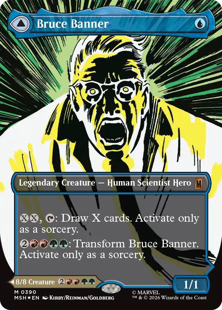 Image for Bruce Banner (Borderless) (390) [Marvel Super Heroes] - Magic: The Gathering