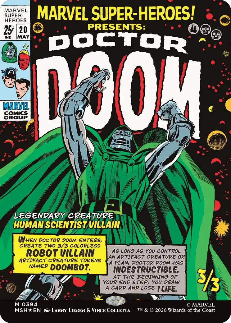 Image for Doctor Doom (Borderless) (394) [Marvel Super Heroes] - Magic: The Gathering
