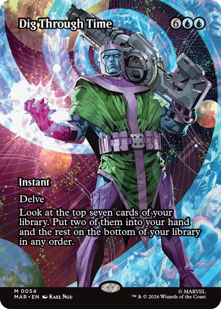 Image for Dig Through Time (Borderless) (54) [Marvel Universe Eternal-Legal] - Magic: The Gathering