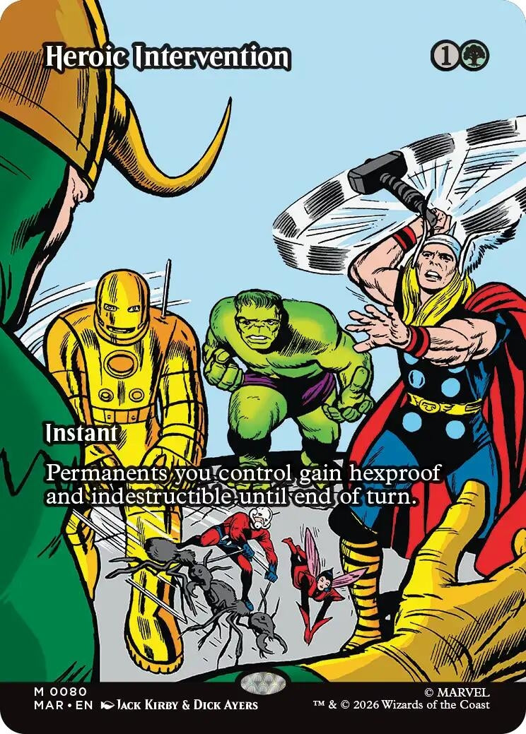 Image for Heroic Intervention (0080) (Borderless) (80) [Marvel Universe Eternal-Legal] - Magic: The Gathering