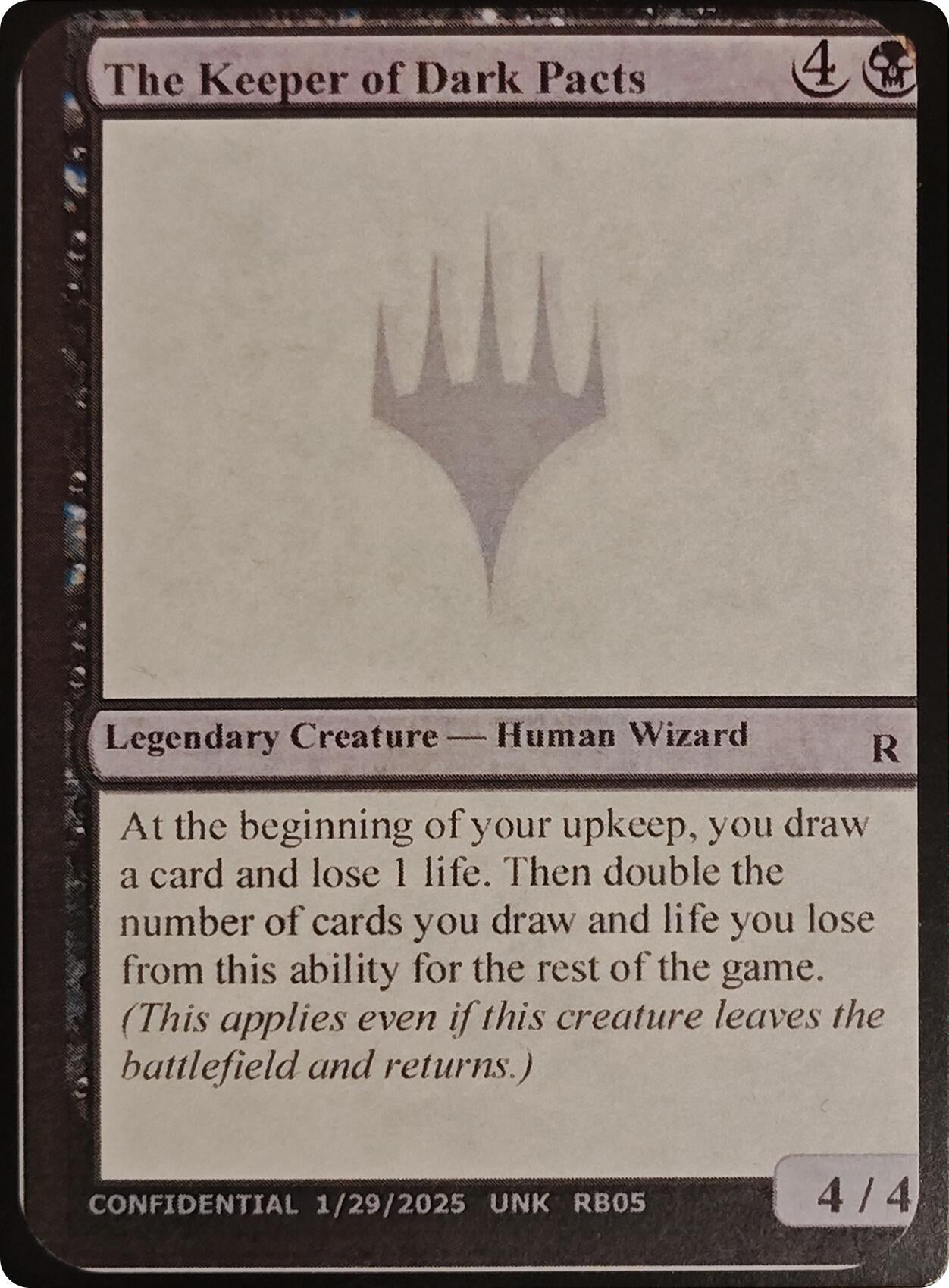 Image for The Keeper of Dark Pacts [Un-Known Event Playtest Cards] - Magic: The Gathering