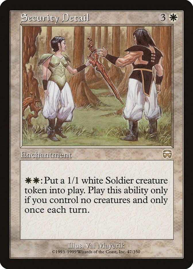 Image for Security Detail (47) [Mercadian Masques] - Magic: The Gathering