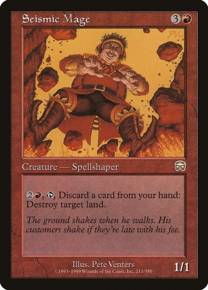 Image for Seismic Mage (211) [Mercadian Masques] - Magic: The Gathering