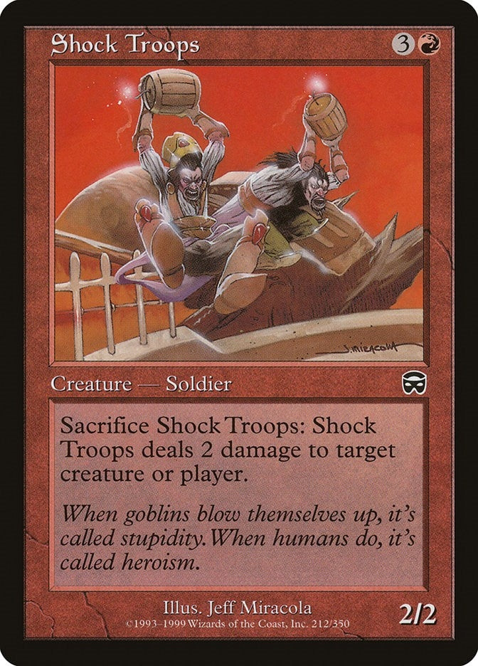 Image for Shock Troops (212) [Mercadian Masques] - Magic: The Gathering