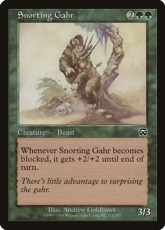 Image for Snorting Gahr (272) [Mercadian Masques] - Magic: The Gathering