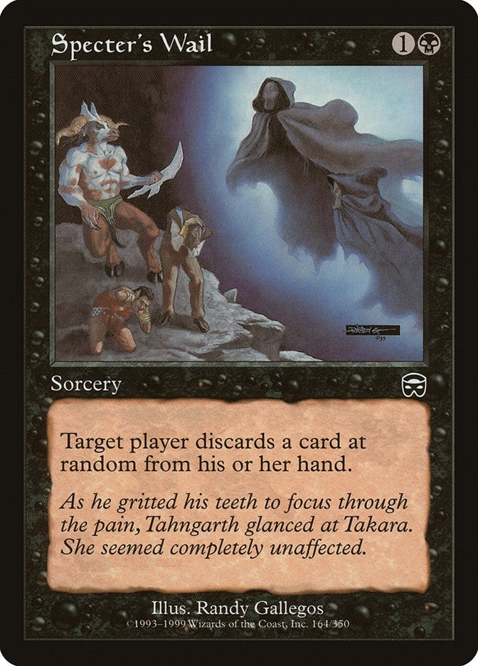 Image for Specter's Wail (164) [Mercadian Masques] - Magic: The Gathering