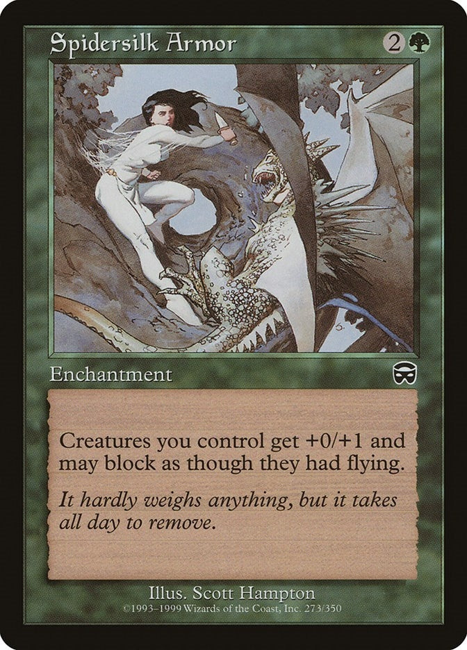 Image for Spidersilk Armor (273) [Mercadian Masques] - Magic: The Gathering