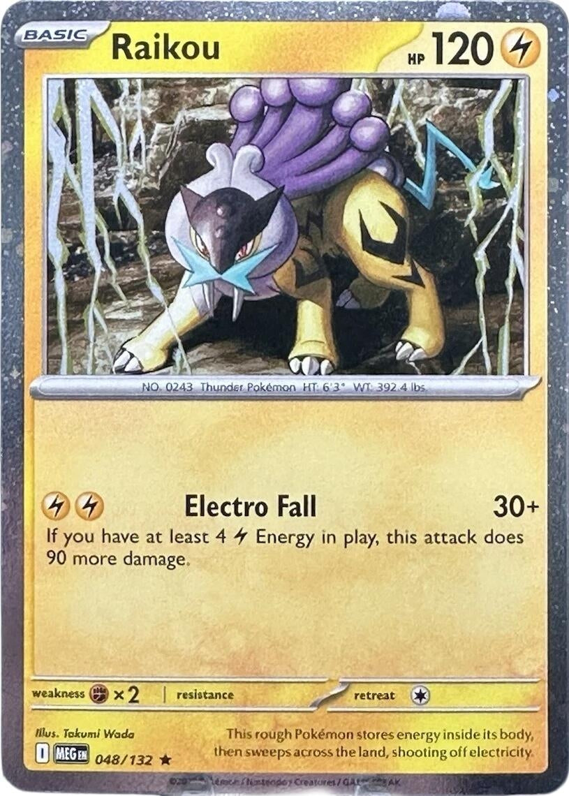Image for Raikou - 048/132 (Cosmo Holo) (048/132) [ME01: Mega Evolution] - Pokemon