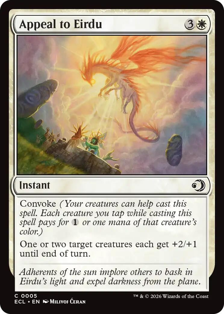 Image for Appeal to Eirdu (5) [Lorwyn Eclipsed] - Magic: The Gathering