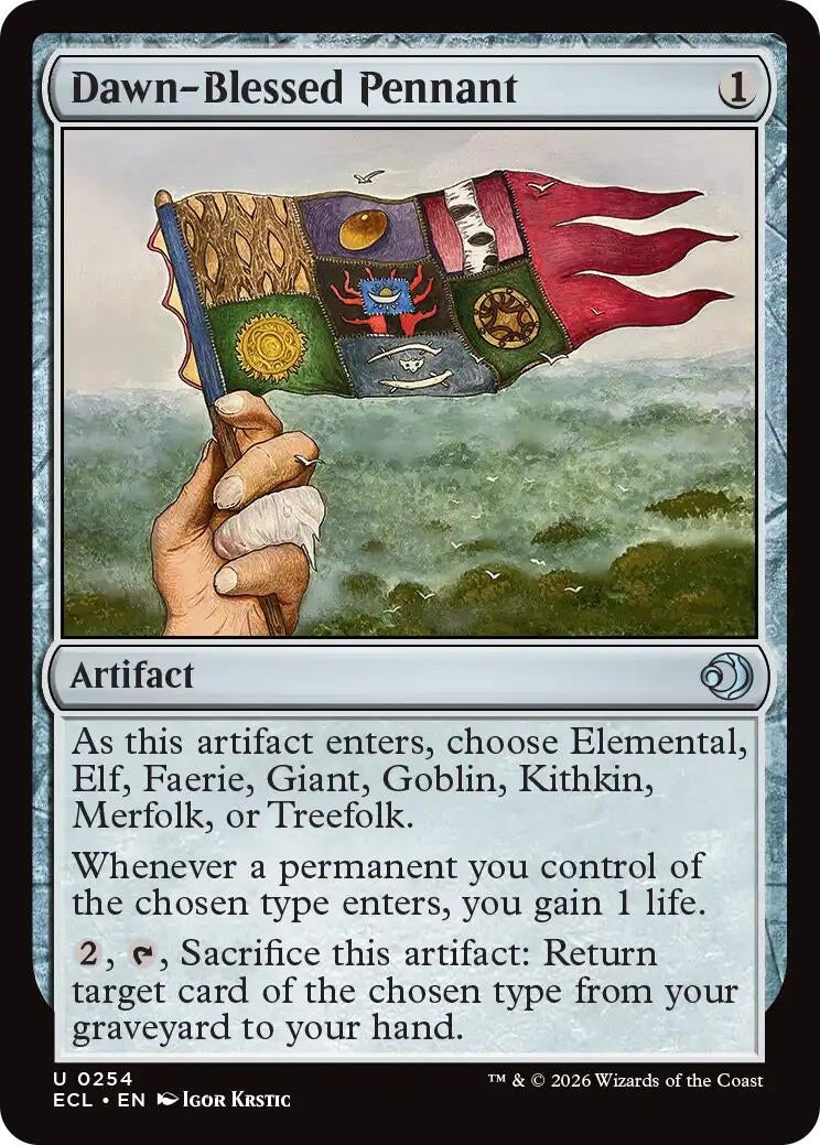 Image for Dawn-Blessed Pennant (254) [Lorwyn Eclipsed] - Magic: The Gathering