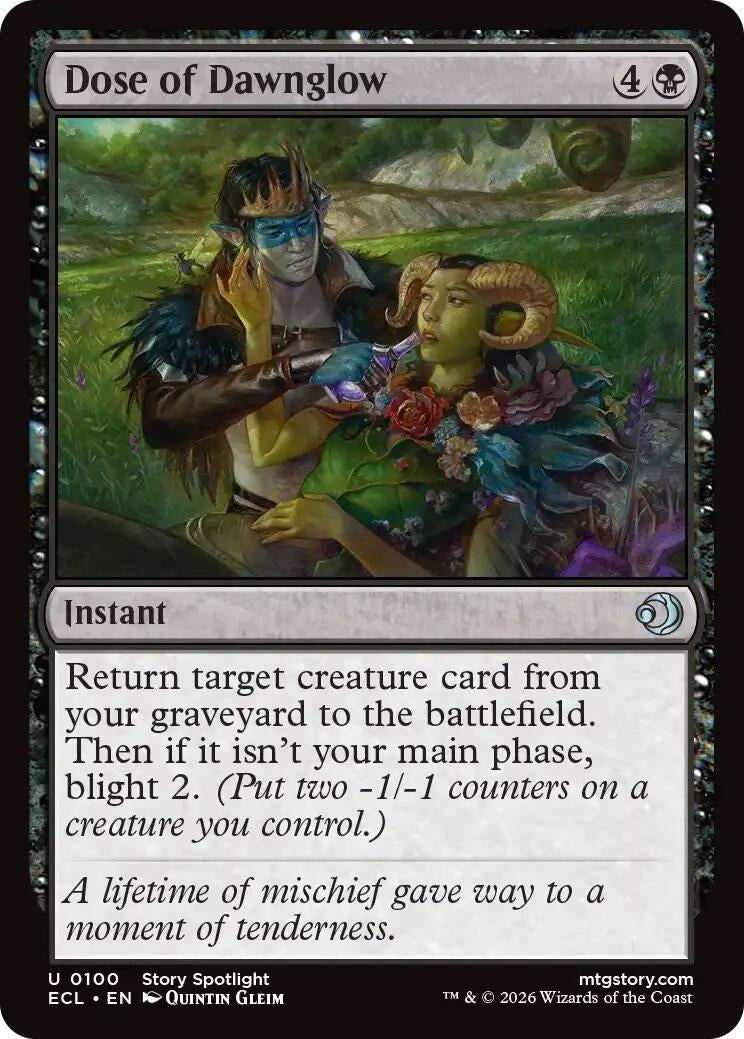 Image for Dose of Dawnglow (100) [Lorwyn Eclipsed] - Magic: The Gathering