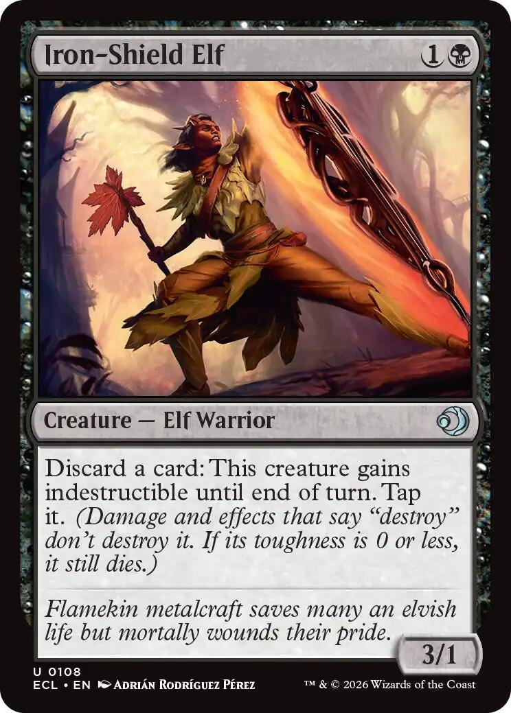 Image for Iron-Shield Elf (108) [Lorwyn Eclipsed] - Magic: The Gathering