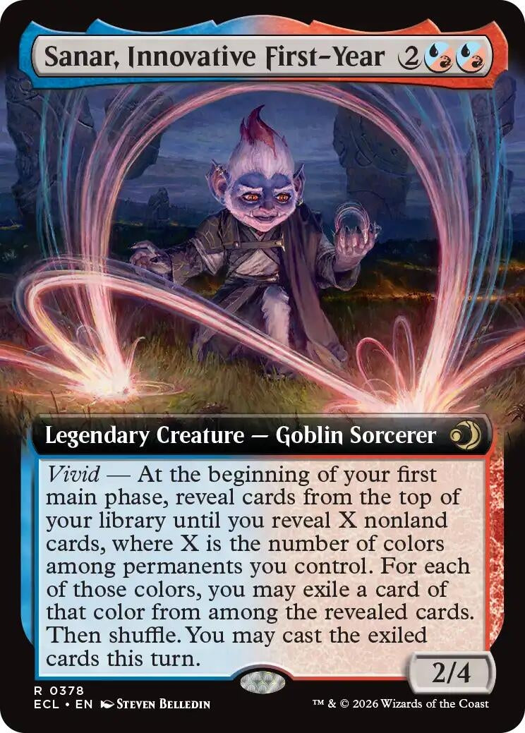 Image for Sanar, Innovative First-Year (Extended Art) (378) [Lorwyn Eclipsed] - Magic: The Gathering
