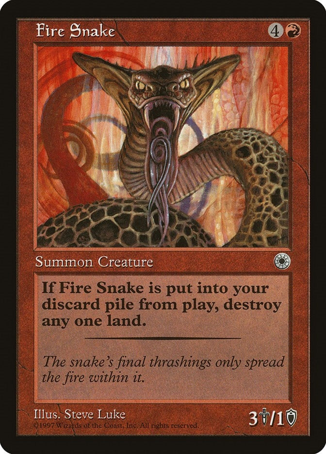 Image for Fire Snake [Portal] - Magic: The Gathering