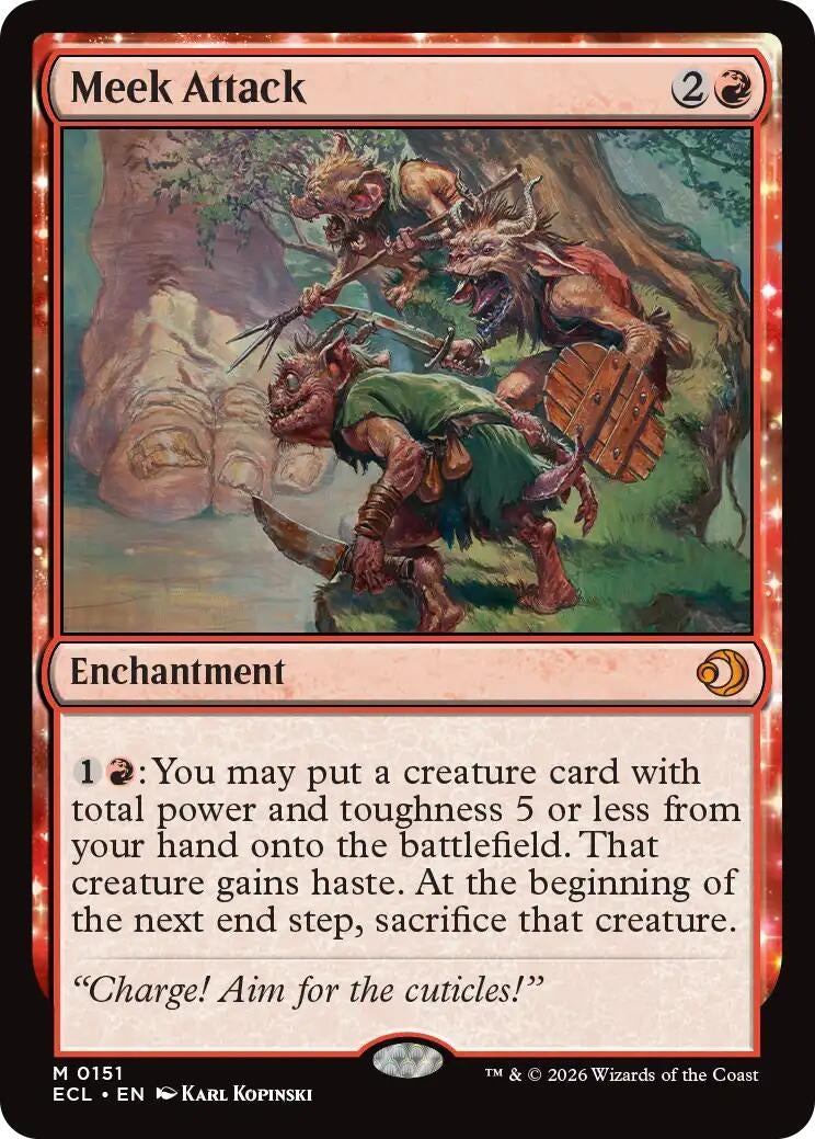 Image for Meek Attack (151) [Lorwyn Eclipsed] - Magic: The Gathering
