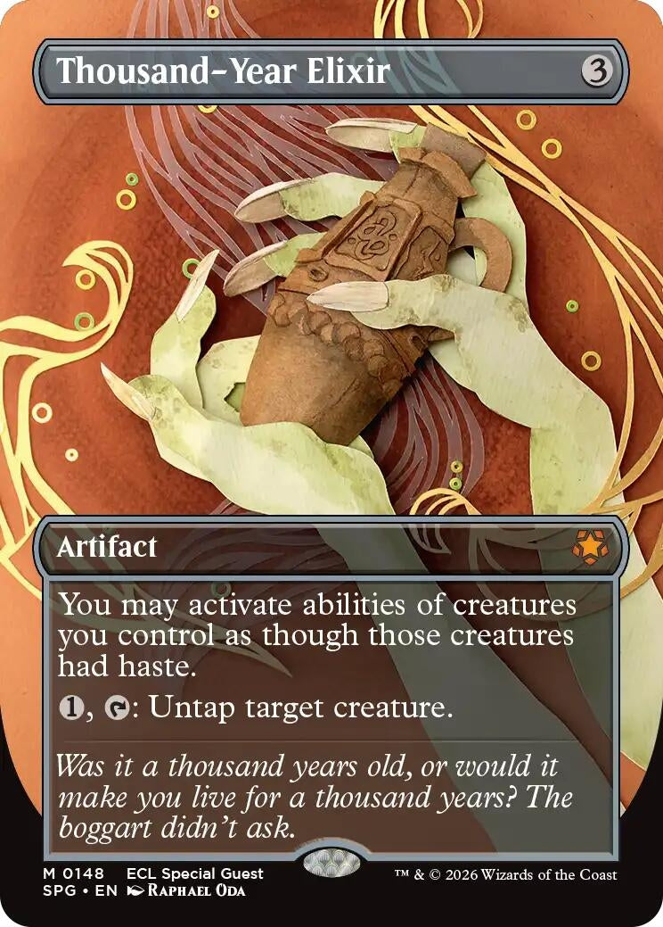 Image for Thousand-Year Elixir (Borderless) (148) [Special Guests] - Magic: The Gathering