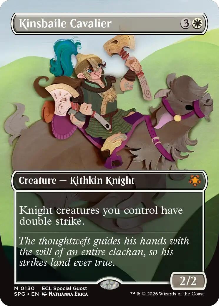 Image for Kinsbaile Cavalier (Borderless) (130) [Special Guests] - Magic: The Gathering