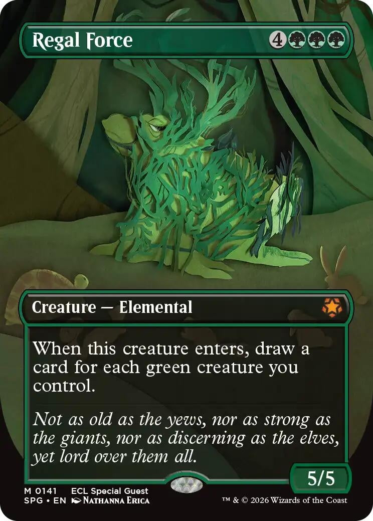 Image for Regal Force (Borderless) (141) [Special Guests] - Magic: The Gathering