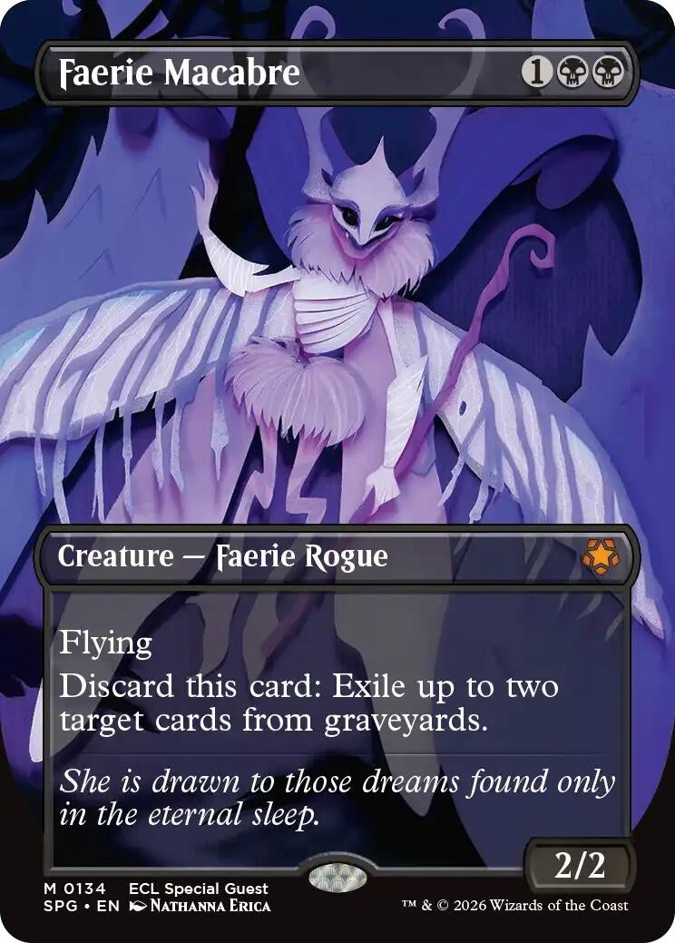 Image for Faerie Macabre (Borderless) (134) [Special Guests] - Magic: The Gathering