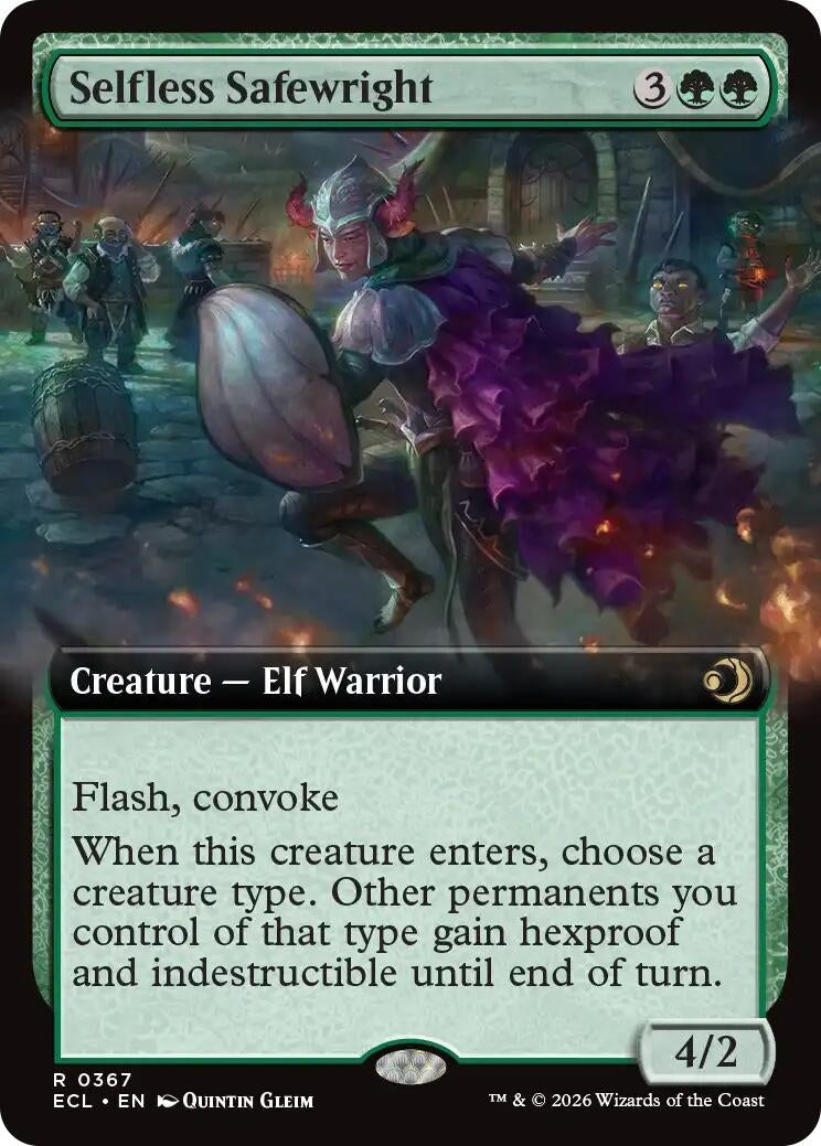 Image for Selfless Safewright (Extended Art) (367) [Lorwyn Eclipsed] - Magic: The Gathering