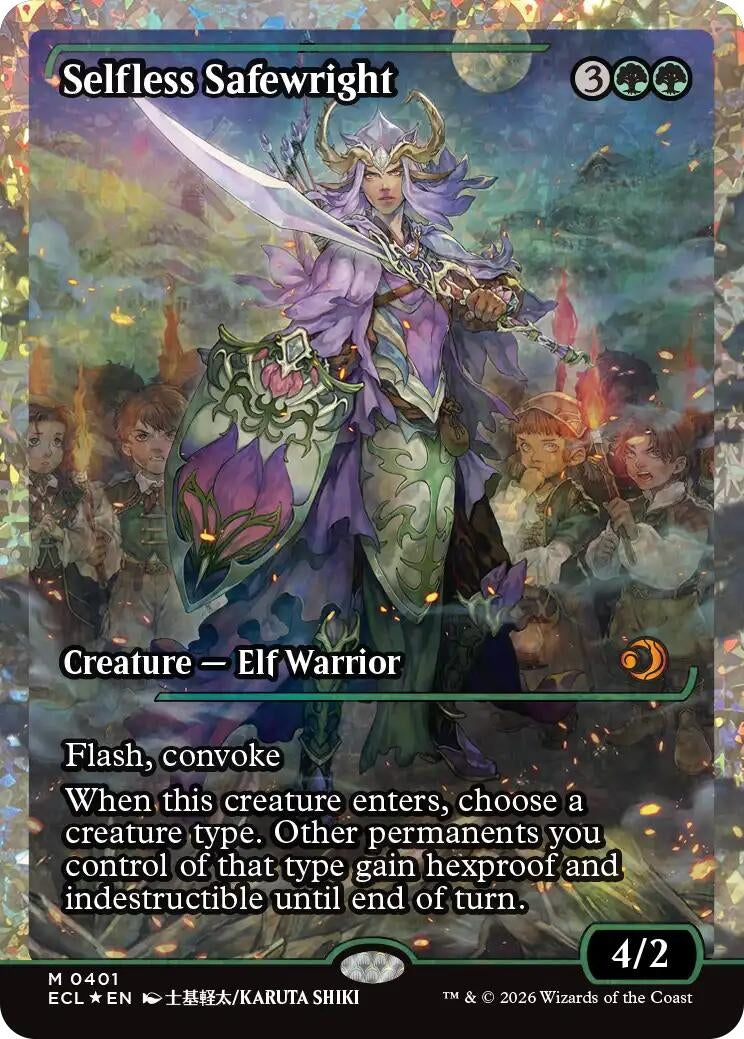 Image for Selfless Safewright (Showcase) (Fracture Foil) (401) [Lorwyn Eclipsed] - Magic: The Gathering