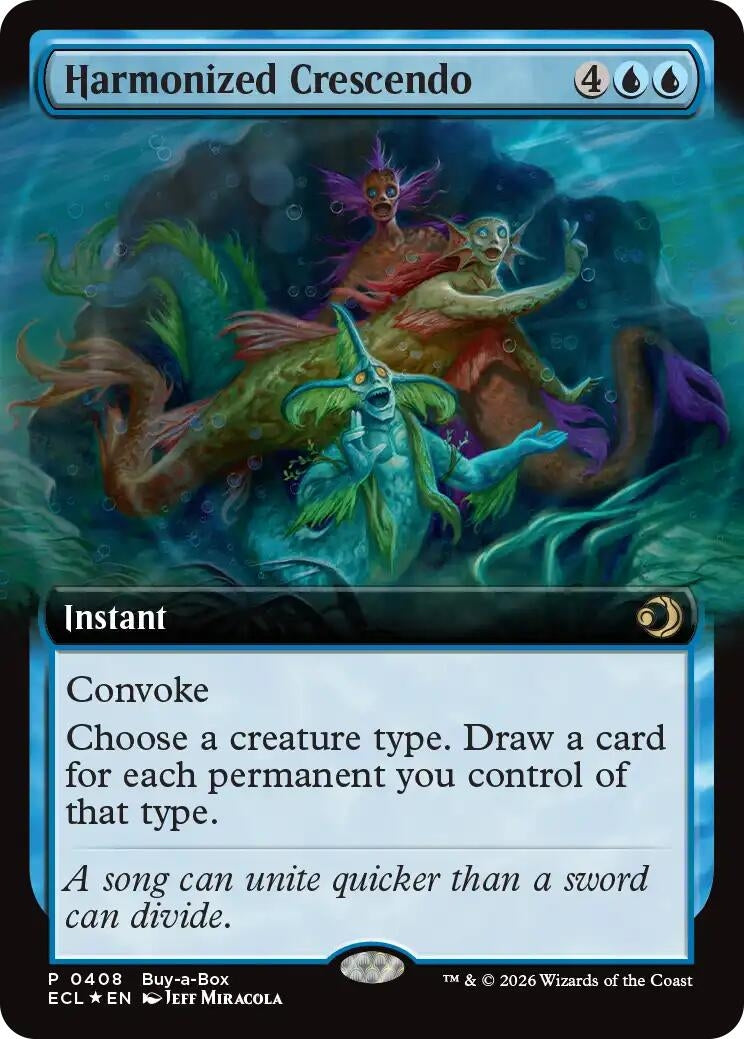Image for Harmonized Crescendo (Extended Art) (408) [Buy-A-Box Promos] - Magic: The Gathering