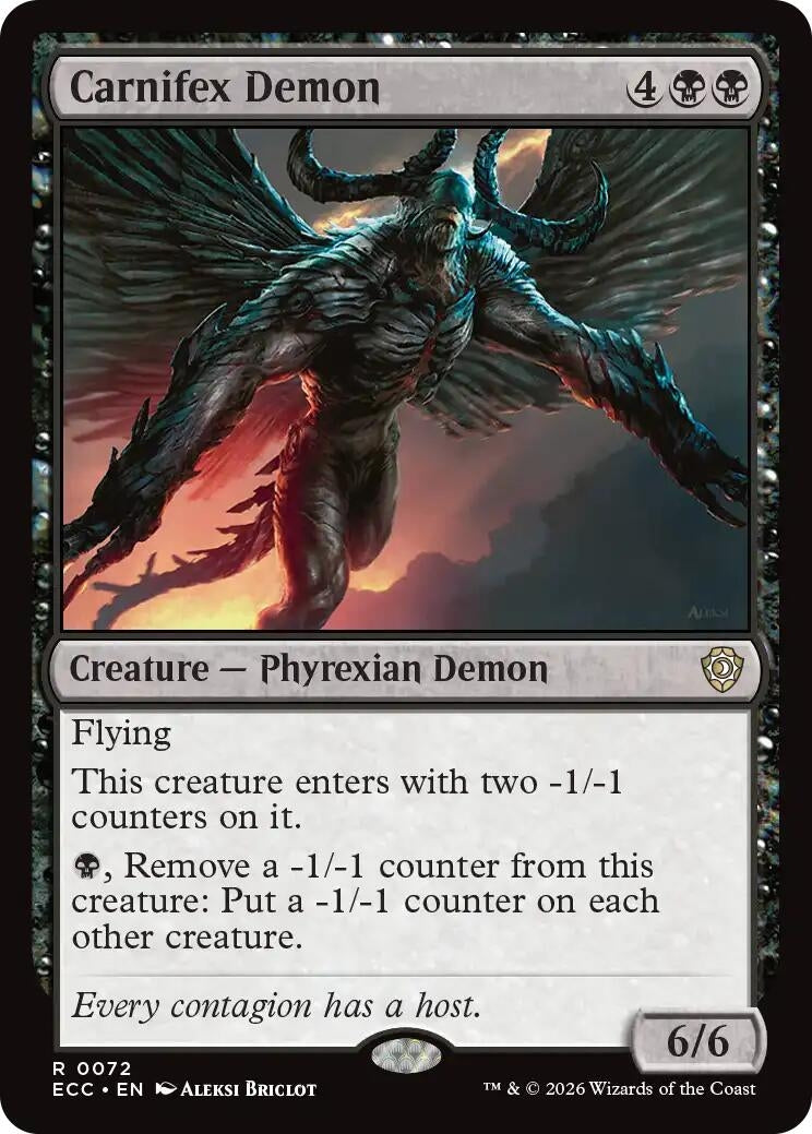 Image for Carnifex Demon (72) [Lorwyn Eclipsed] - Magic: The Gathering