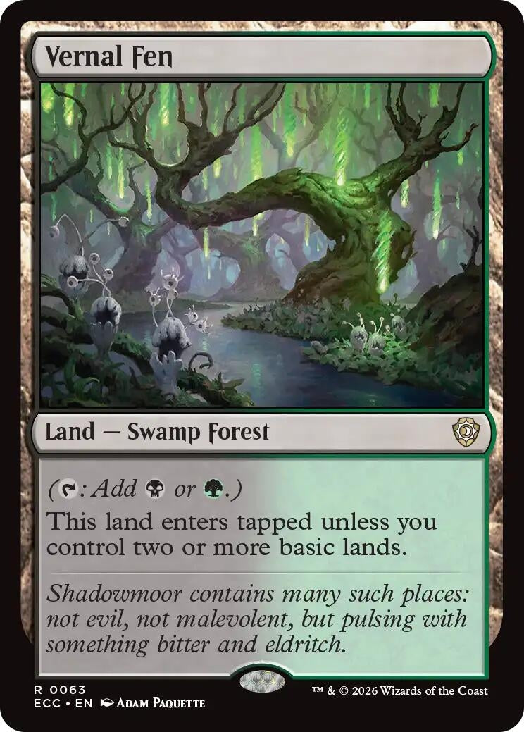 Vernal Fen (63) [Commander: Lorwyn Eclipsed]