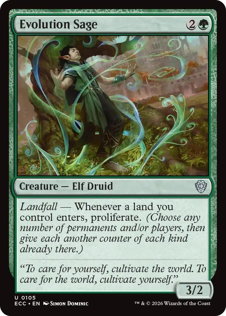 Image for Evolution Sage (105) [Lorwyn Eclipsed] - Magic: The Gathering