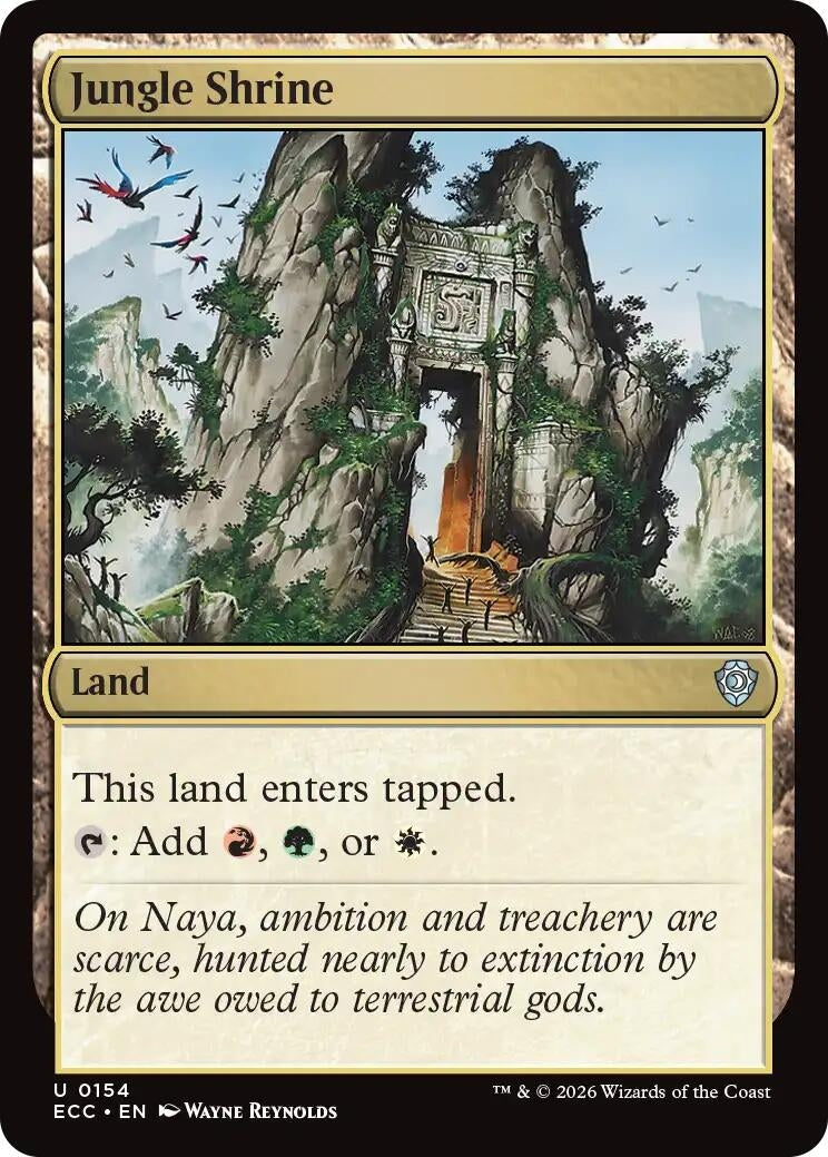 Image for Jungle Shrine (154) [Lorwyn Eclipsed] - Magic: The Gathering