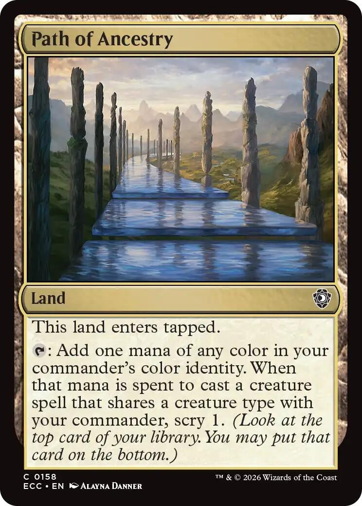 Image for Path of Ancestry (158) [Lorwyn Eclipsed] - Magic: The Gathering