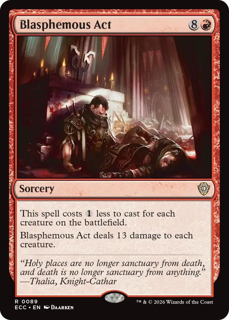Image for Blasphemous Act (89) [Lorwyn Eclipsed] - Magic: The Gathering